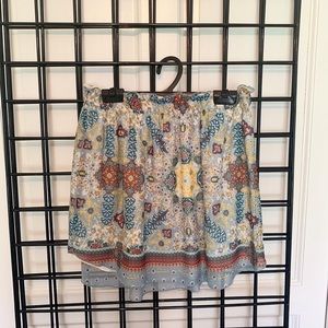 Nordstrom’s paisley mini skirt